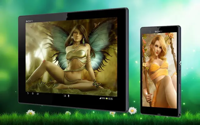 Lovely Angel LiveWallpaper android App screenshot 2